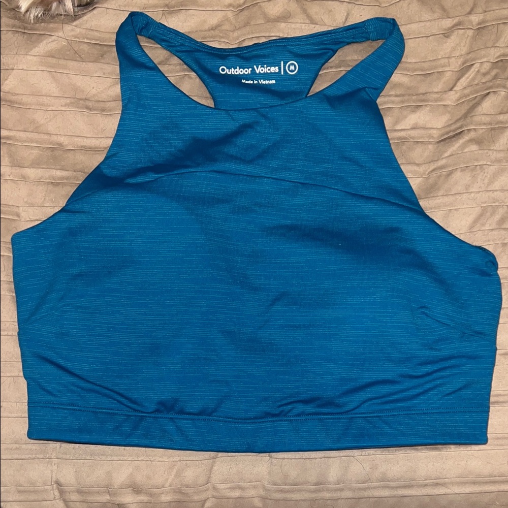 Outdoor Voices Teal Sports Bra